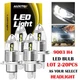 2-20 AUXITO H4 9003 LED Headlight Conversion Kit Bulb Hi Lo Beam 6000K Q10 White