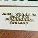 Ariel Works LTD Selly Oak Birmingham England gold/black 1" vinyl decal sticker