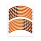 Orange 17 inch Tape Stripe Rim Stickers C01B For Honda CB 919 Hornet 900 02-07