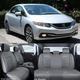 For Honda Civic Accord PU Front 2-Seat Full Set 5-Seat Cover Cushion Backrest
