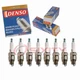 8 pc DENSO 4038 Standard U-Groove Spark Plugs for W24FS-U 5510 Ignition Wire vh