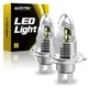 AUXITO LED H4 9003 Headlight Bulbs Kit High Beam Low Beam White Replace Halogen