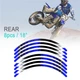 21" 18" A01B Stripe Dirt Bike Wheel Rim Stickers For Honda CRF 450L 19-20