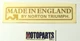 Decal, Made in England by Norton Triumph (60-4556)