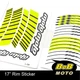 AA02 17" Wheel Rim Stickers Stripes Tape Green For Honda NC700 X 12-17 12 13 14