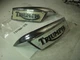 1969-79 T120 T140 TRIUMPH TANK BADGE 82-9700 82-9701 FADE PAIR USED 121720-53