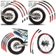 21" 18" Front Rear Wheel Sticker For Suzuki DR200S DRZ250 DRZ 400 S RMX 450