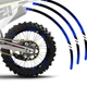 Blue 21 in. 18" Dirt Bike Decal Rim Sticker D01 For Suzuki DR-Z400S 20 21 22 23