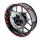 Red 17'' Rim Wheel Sticker Decal Strip For Honda CB650R 2019-2020