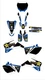 Fits Yamaha YZF250-450 2006 to 2009 yzf450 yz250f graphic kit stickers YZF
