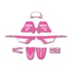 YAMAHA FACTORY TEAM PINK GRAPHICS DECALS 21MIL MX LAMINATION PW50 1990-2021