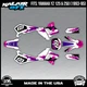 Graphics Kit for YAMAHA YZ125 YZ250 YZ 125 250 (1993-1995)  Vintage - MAGENTA