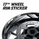 White 17 inch Wheel Sticker Decal AX2 For Yamaha YZF 1000R 96-03 02 01 00 99 98