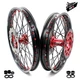 KKE 21/19 CNC Wheels Rim Fit HONDA XR400R 1996-2004 XR600R 1991-2000 Black Spoke