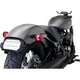 Cycle Visions Black Curved License Plate Mount w/LED Lights - CV4653B