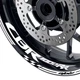 For Honda CBR1000RR 17 18 19 20 21 17 inch White Rim Decal Wheel Stickers AA01