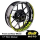 AA02 17" Wheel Rim Stickers Stripes Tape Green For Honda INTEGRA 750 16-19 16 17