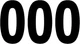Factory Effex 7" Black Pro Number 0 Decals (02-4340)
