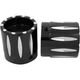 AVON Axle Nut Covers/Caps 1" (one pair) H-D Motorcycles (RIVAL Anodized Black)
