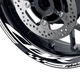 For Honda CBR1000RR-R SP 20-21 WHITE Rim Wheel Sticker Decal Tape 17 inch AA01