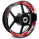 Red Inner Decal Wheel Rim Stickers S18W For Kawasaki Z000 19 20 21 22 23