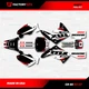 Black White & Red Shift Racing Graphics Kit fits Honda Cr85 03-07 CR 85 Decal