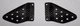 2003-2010 Buell XB9, XB12, XB12S, XB12R Rear Heel Plates - 100% Carbon Fiber