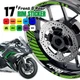 For Kawasaki Ninja 650R 06-24 23 22 17 inch Wheel Rim Stickers Line GP02