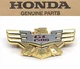 Side Cover Emblem GL1500 Goldwing SE Aspencade OEM Honda Badge 83606-MT8-770 B99