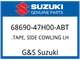 Suzuki OEM Part 68690-47H00-ABT TAPE, SIDE COWLING LH