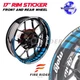 17'' Aqua Wheel Rim Decals GP02 Kit For Honda CBR650R 19-20 2019 2020