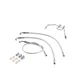 52" Non-ABS Stainless Front Brake Line Kit For Harley 2009-2017 Dyna Low Rider