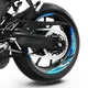 Aqua Inner Decal Wheel Rim Stickers S19W For Yamaha MT07 18 19 20 21