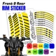AA02 17 inch Wheel Rim Sticker Stripe For Ducati 899 PANIGALE 13-16 14 15 16