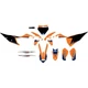 Dcor 20-30-223 fits KTM&trade; Racing Complete Graphics Kit - Black Background