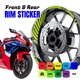 For Yamaha MT09 18-24 23 22 21 20 19 17 inch Wheel Rim Stickers Line GP02