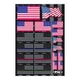 FACTORY EFFEX STICKER SHEET- USA FLAGS 27-68000