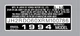 HONDA  XL650L  1994 thru? HEADTUBE TAG  / REPRO DECAL