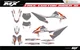 Fit KTM XCW XCFW EXC EXCF 2020 to 2023 & 2019 to 2022 SX SXF XC XCF graphic kit