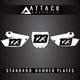 Attack Graphics Standard Restyle Number Plate Backgrounds UFO Restyle Plastic