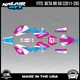 Graphics Kit for Beta RR50 (2011-2020) Orange-crew Series - MAGENTA