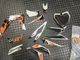 OEM KAYO TD125 GRAPHICS KIT INCOMPLETE DECALS NUMBER PLATE