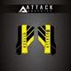 Attack Graphics 207-125-0017f311-4248f6 Renegade Lower Fork Guard Decal Yellow