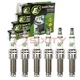 6 pc E3 Spark Plugs for 2011-2021 Jeep Grand Cherokee 3.6L V6 Ignition Wire gb