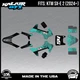 Graphics Kit for KTM Electric Mini SXE2 (2024+) Fatality Series - Teal