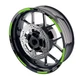 Green STRIPE3 17 inch Edge Rim Sticker For Yamaha MT03 18 19 20