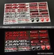 Reflective decals stickers set for Ducati Diavel 1200 1260 V4 Laminated