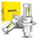 AUXITO 9003 H4 HB2 LED Headlight Bulbs Kit 30000LM Hi/Lo Beam White Lamp CANBUS