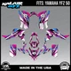 Graphics Kit for Yamaha YFZ 50 YFZ50 (All Years) Shred Series - Magenta