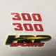 300 Displacement Decal Sticker Set  Radiator Shroud  HRP Black Sticker KTM